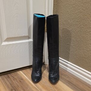 Jimmy Choo Black Over the Knee Boots